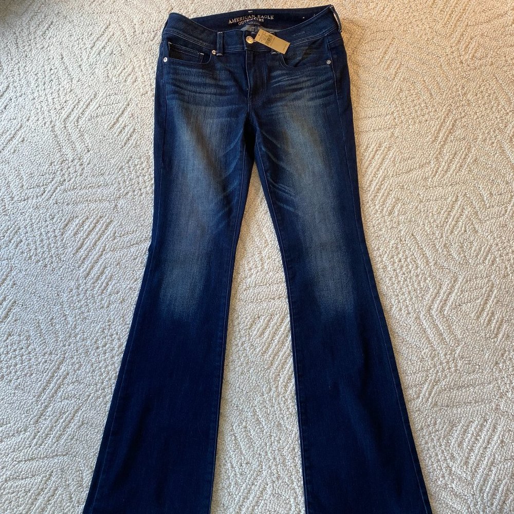 NWT American Eagle Kick Boot Super Stretch Jeans Size 12 Extra Long